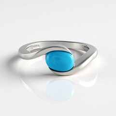 Anello in argento con Turchese Sleeping Beauty