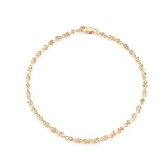 Bracciale in argento con Diamante Cioccolato I2