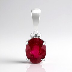 Ciondolo in argento con Rubino Bemainty