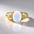Anello in oro con Opale di Welo AAA (de Melo)