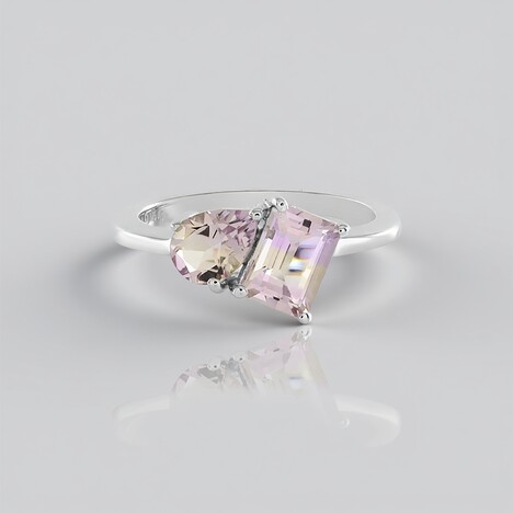 Anello in argento con Ametrina