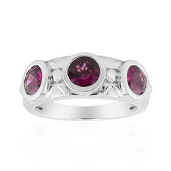 Bague en argent et Rhodolite de la Vallée du Rift (Remy Rotenier)