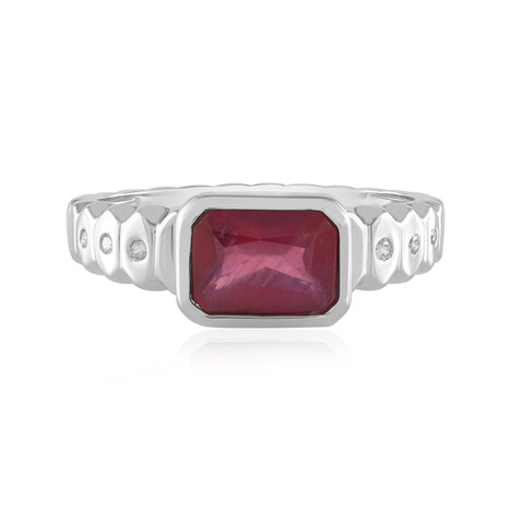 Anillo en plata con Rubí de Bemainty