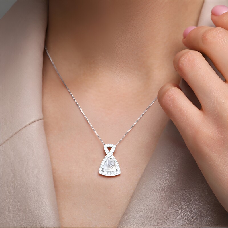 Botswana Agate Silver Pendant