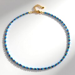 Collana in argento con Apatite Blu Neon