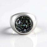Anello in argento con Opale Leopardo