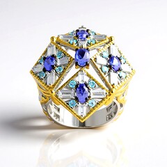 Anello in argento con Tanzanite (Gems en Vogue)