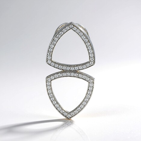 Pendentif en argent et Zircon (MONOSONO COLLECTION)