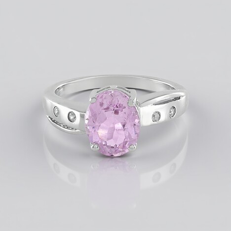 Anello in argento con Kunzite