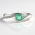 Anello in argento con Smeraldo Russo