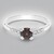 Anello in argento con Zircone Rosso