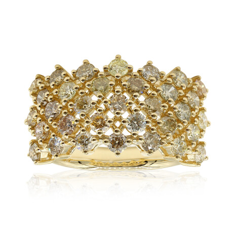 Anillo en oro con Diamante fancy SI2 (CIRARI)