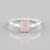 Anello in argento con Quarzo Rosa