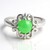Bague en argent et Chrysoprase impériale