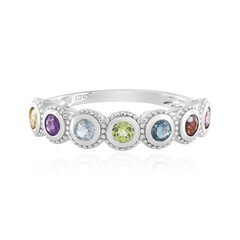 Anello in argento con Ametista Zambiana