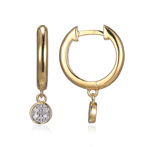 Orecchini in argento con Diamante I3 (I)