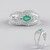 Anello in argento con Smeraldo Russo (de Melo)