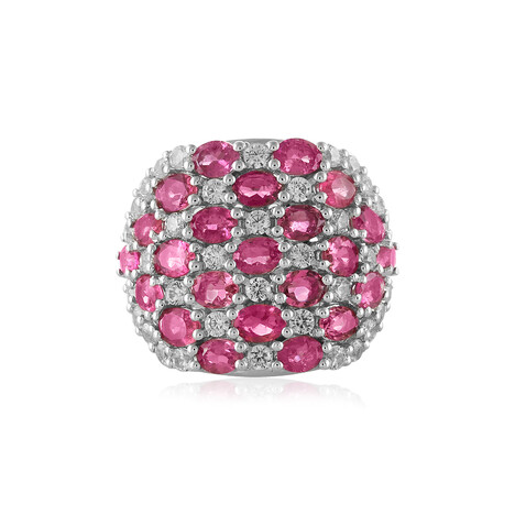 Anello in argento con Tormalina Rosa