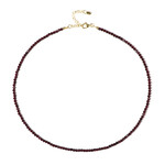 Mosambik-Granat-Silberhalskette