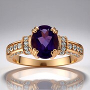 Anello in argento con Ametista del Marocco