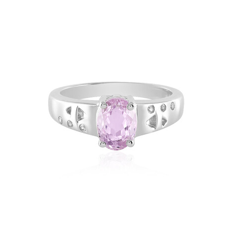 Anello in argento con Kunzite