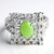 Anello in argento con Crisoprasio Imperiale