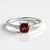 Anello in argento con Granato Mozambico