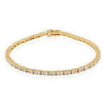 White Topaz Silver Bracelet
