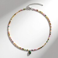 Collier en argent et Ammolite