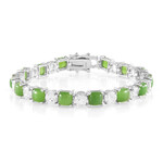 Kanadische Jade-Silberarmband