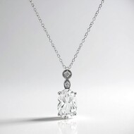 Collar en plata con Topacio blanco