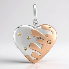 Ciondolo in argento con Diamante Argyle Rose de France I1 (Annette)