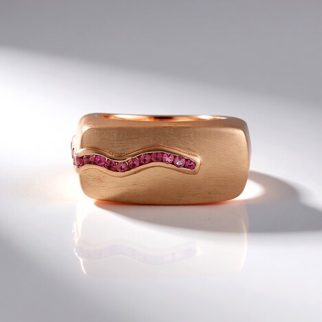 Anello in argento con Tormalina Rosa Nigeriana (SAELOCANA)