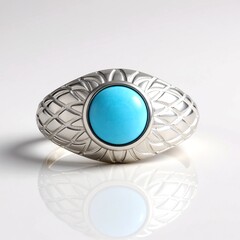 Anello in argento con Turchese Sleeping Beauty (Faszination Türkis)