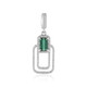 Pendentif en argent et Tourmaline verte de Benedito
