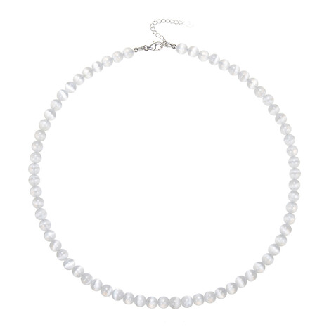 Collana in argento con Selenite