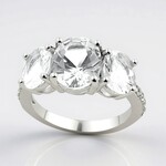 Anello in argento con Danburite