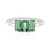 Benedito Green Tourmaline Silver Ring (Adela Silber)
