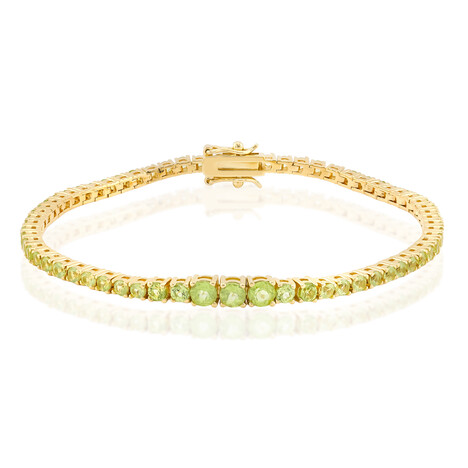 Burmesischer Peridot-Silberarmband