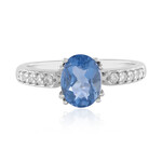 Zilveren ring met een kleurwissel fluoriet