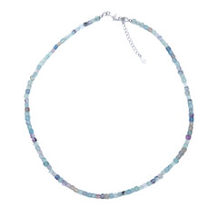 Fluorit-Silberhalskette