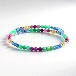 Bracciale in acciaio con Acquamarina Brasiliana (Riya)