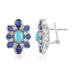 Zilveren oorbellen met Sleeping Beauty Turkooisen (Dallas Prince Designs)