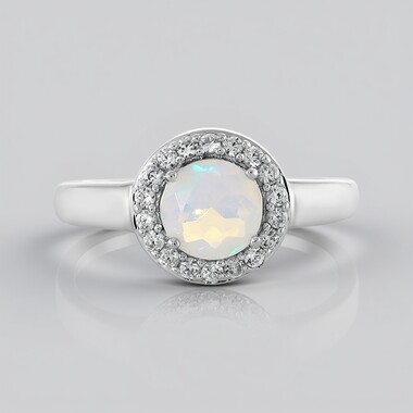 Welo Opal Silver Ring