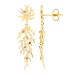 Zilveren oorbellen met saffieren (SAELOCANA)