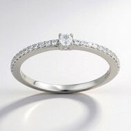 Bague en argent et Zircon (Adela Silber)