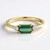 Anello in oro con Tormalina Verde di Benedito (Adela Gold)