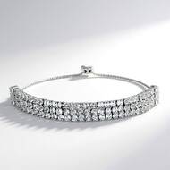 Weißer Topas-Silberarmband (Adela Silber)