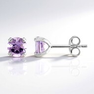 Amethyst-Silberohrringe