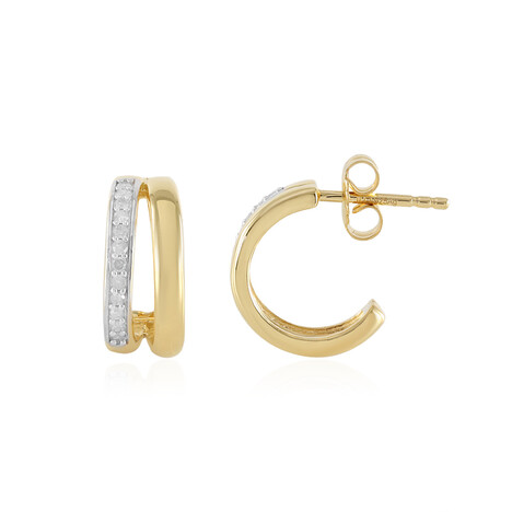 I3 (J) Diamant-Silberohrringe